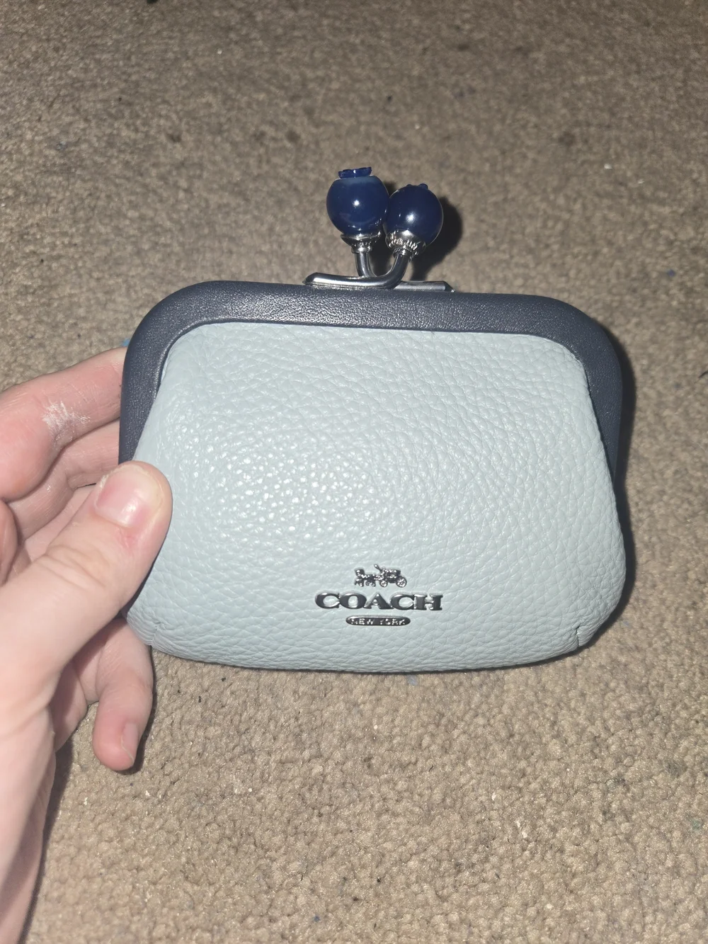 Coach Blueberry Kiss-lock Coin Purse - Picture 3 of 7